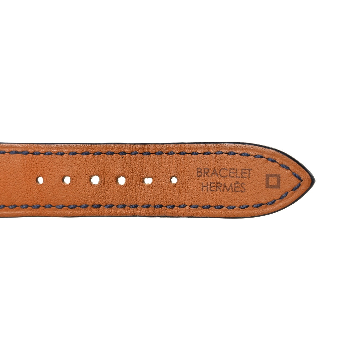 Hermes Matte Alligator 25mm Heure H Hour Watch Strap Bleu Marine 8 of 14