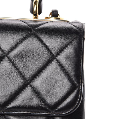 Chanel Lambskin Quilted Small Trendy CC Dual Handle Flap Bag Black 11 of 17