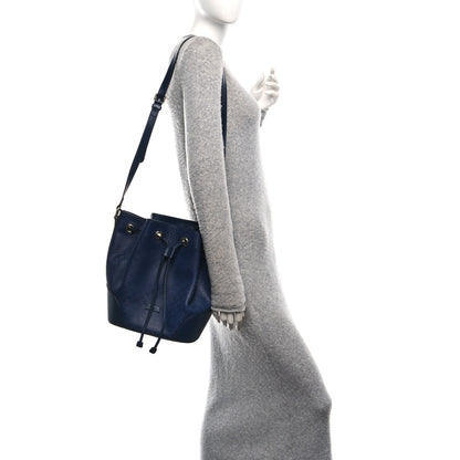 Gucci Hilary Lux Bright Diamante Medium Bucket Bag Classic Marine 2 of 10