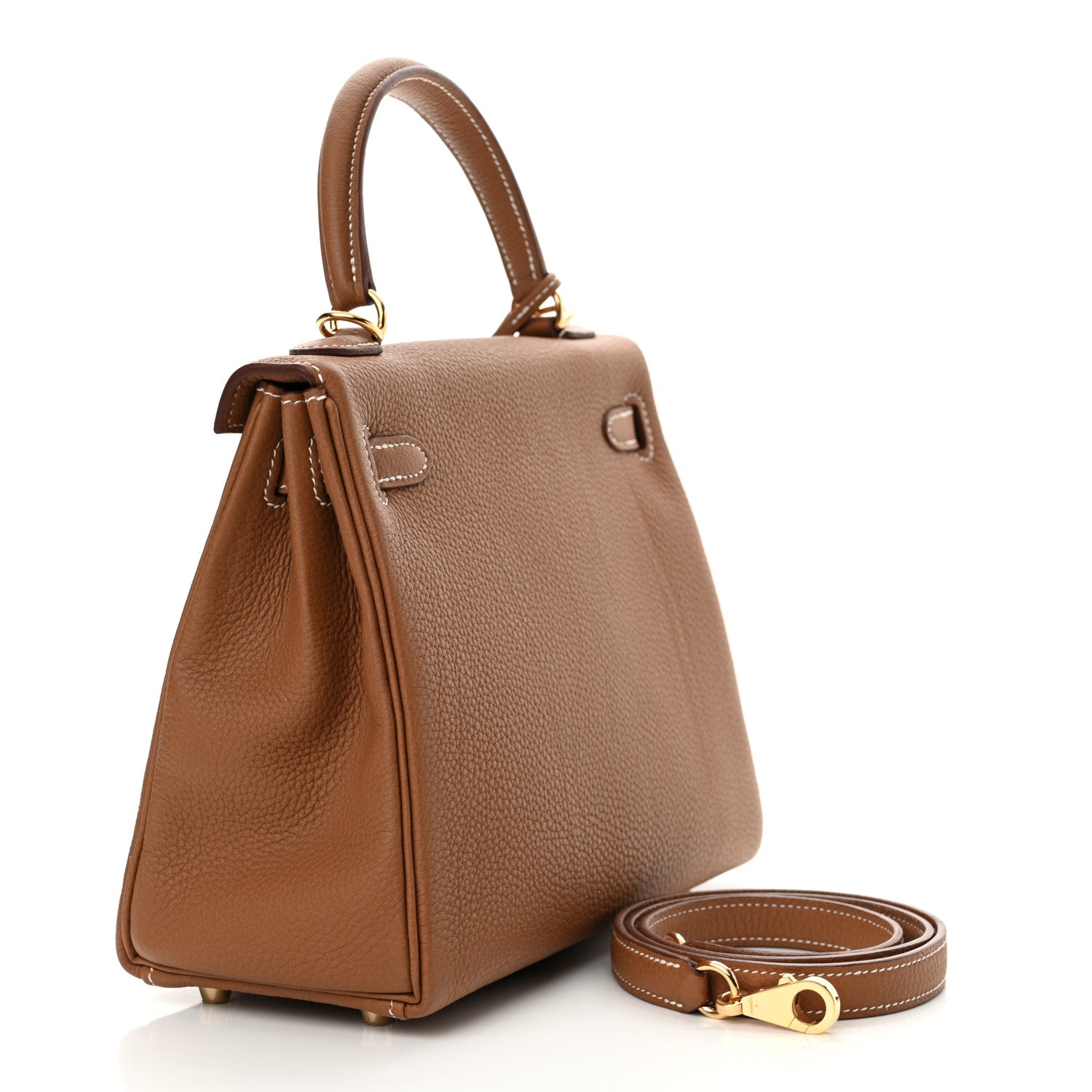 Hermes Togo Kelly Retourne 25 Gold 3 of 11