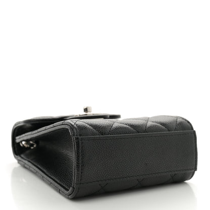 Chanel Caviar Quilted Classic Phone Holder Black 4 of 11