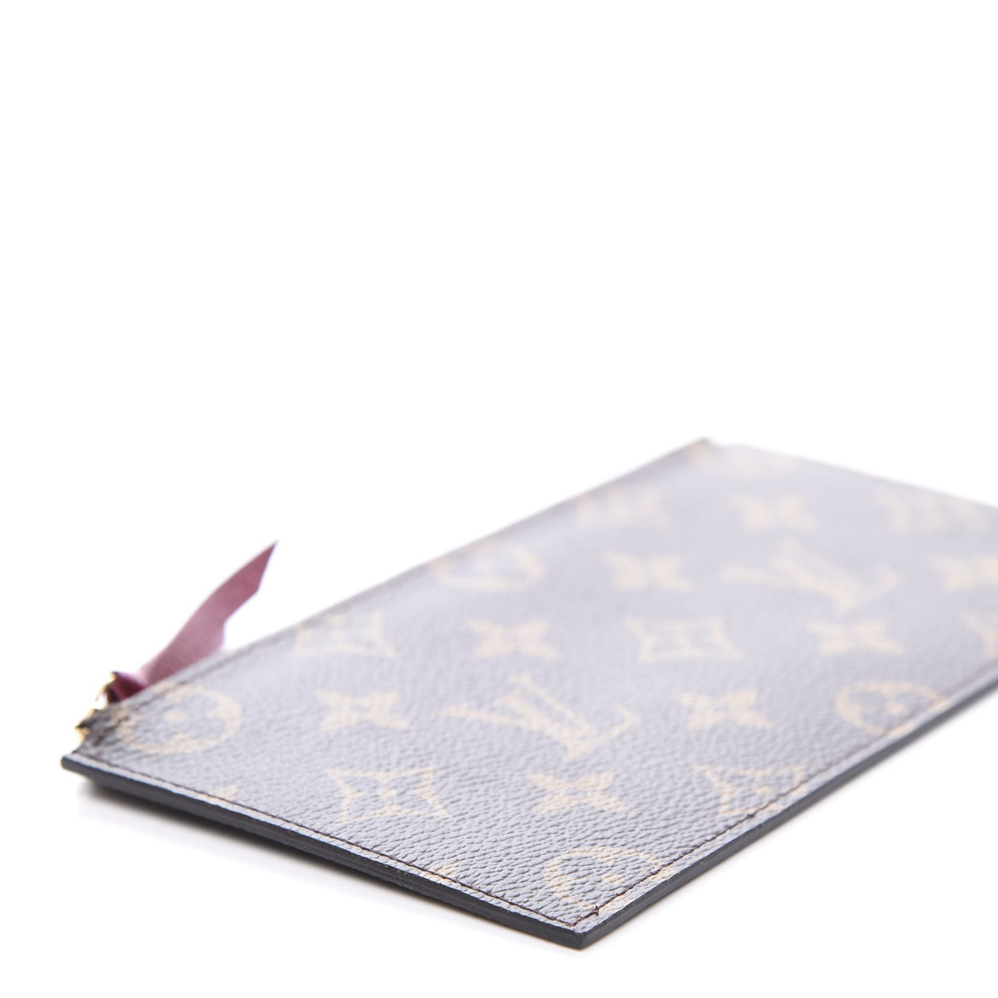 Monogram Felicie Chain Wallet Zippered Insert Fuchsia