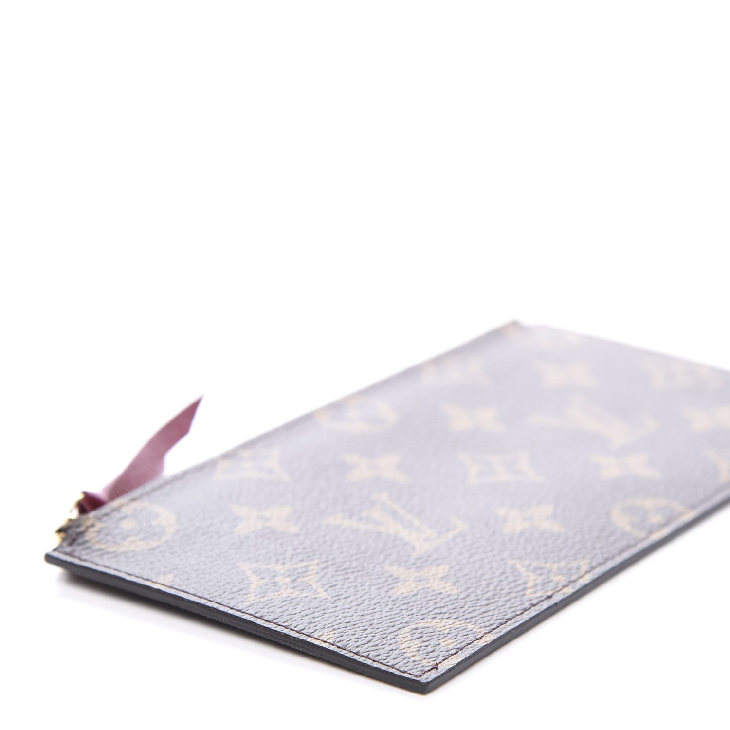 Louis Vuitton Monogram Felicie Chain Wallet Zippered Insert Fuchsia 6 of 7