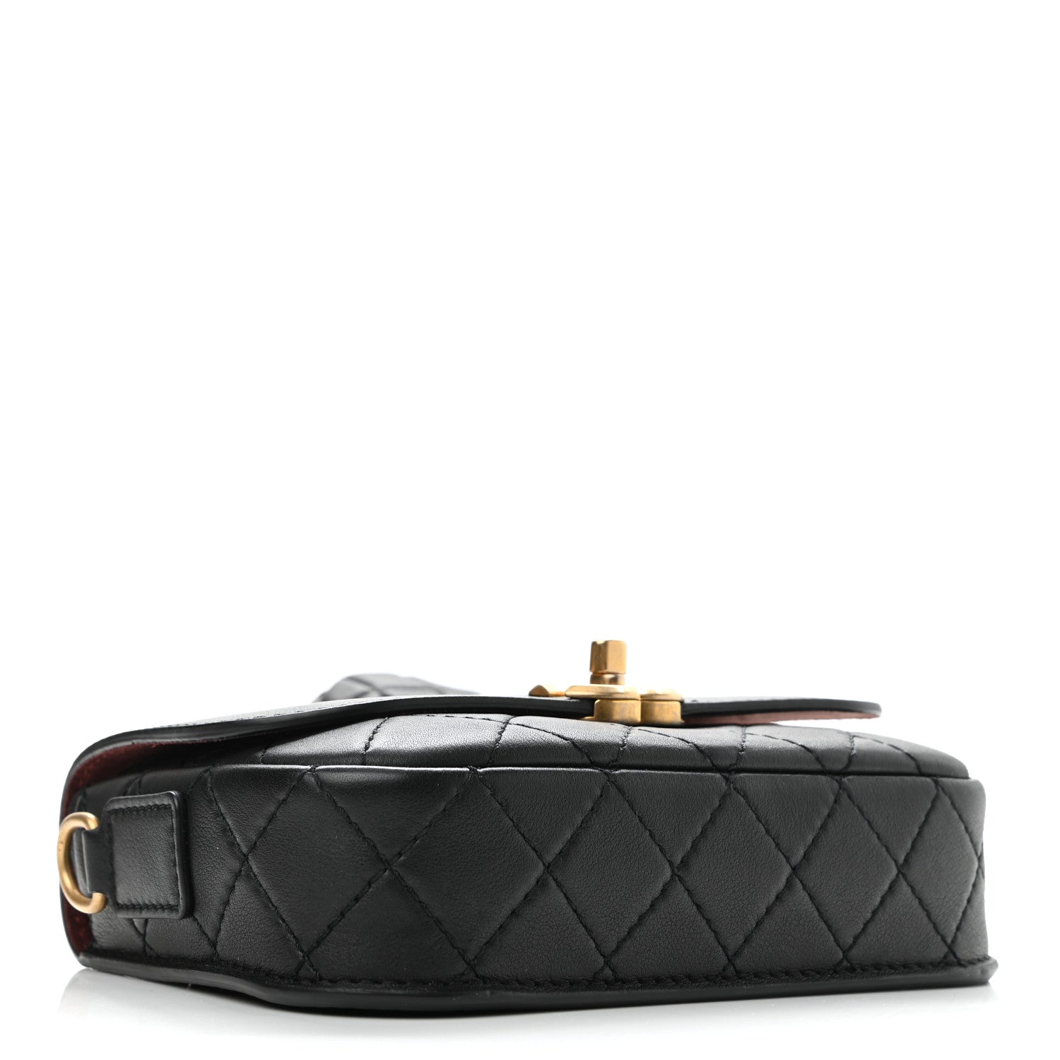 Chanel Calfskin Quilted Multi Pouching Flap And Coin Purse Black 3 of 10