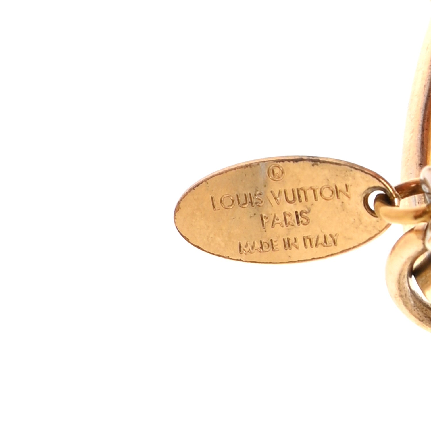 Louis Vuitton LV Facettes Bag Charm Key Holder Gold 3 of 5