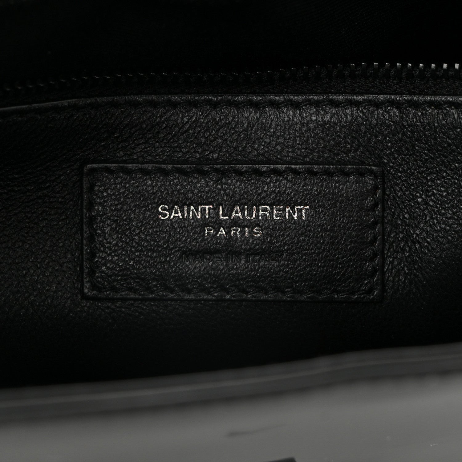 Saint Laurent Patent Calfskin Monochrome Le 5 A 7 Hobo Black 6 of 10