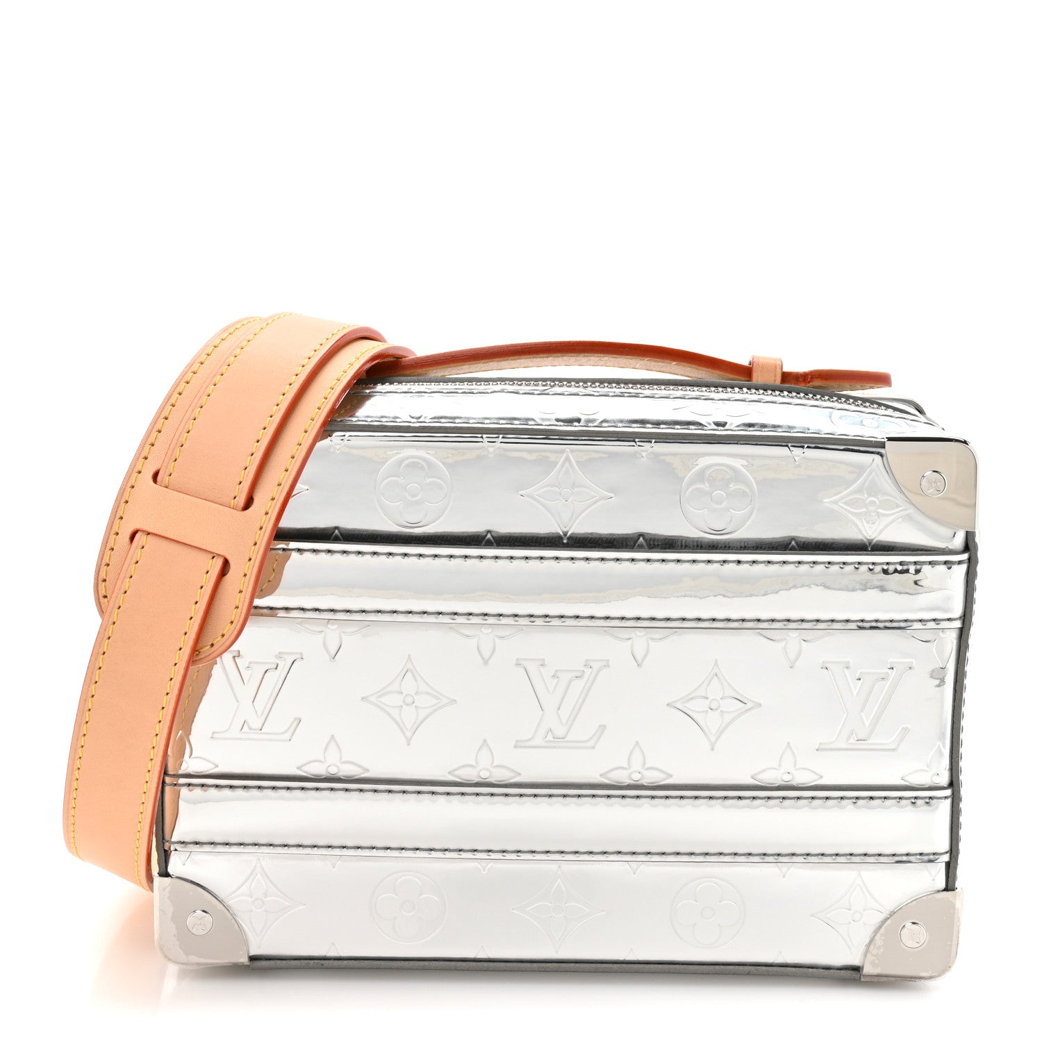 Louis Vuitton Monogram Mirror Handle Trunk Silver 1 of 10