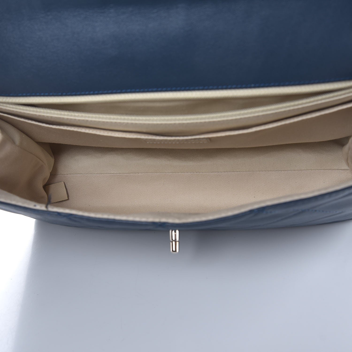 Chanel Calfskin Quilted In The Business Flap Dark Blue 6 of 10