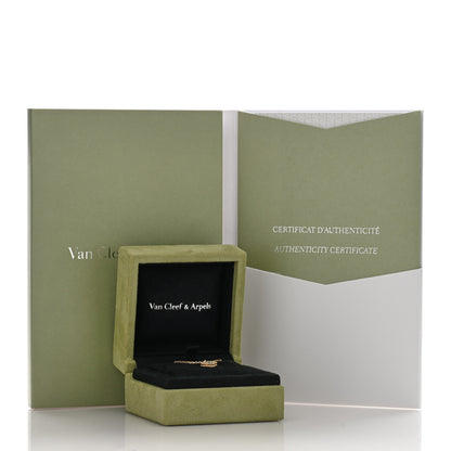 Van Cleef & Arpels 18K Yellow Gold Mother of Pearl Sweet Alhambra Pendant Necklace 4 of 4