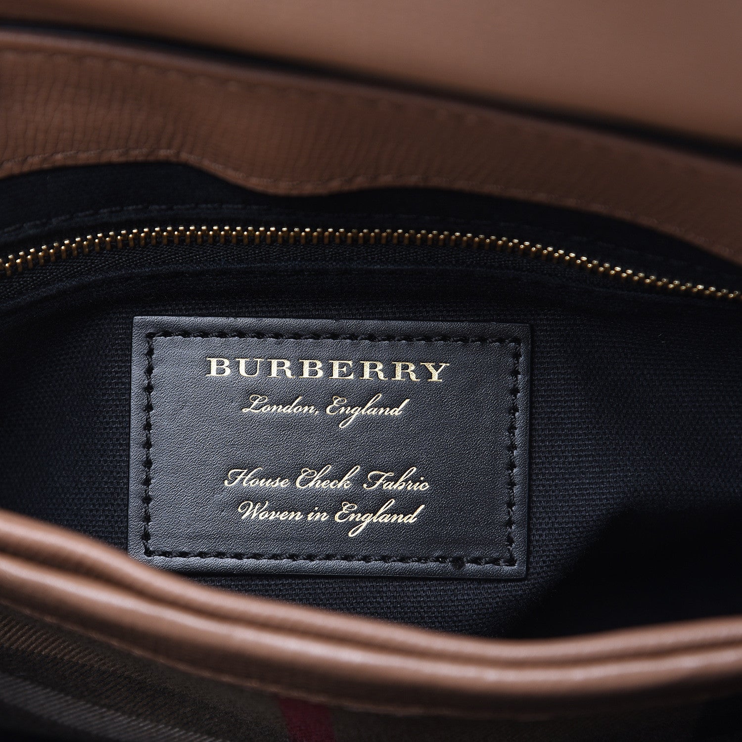 Burberry Derby Calfskin House Check Small Camberley Dark Sand 8 of 12