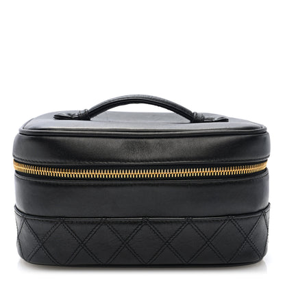 Chanel Lambskin Vanity Cosmetic Case Black 1 of 7