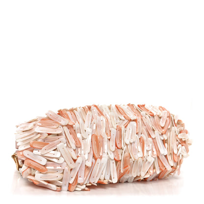 Bottega Veneta Seashell Embellished The Point Triangle Bag Peachy White 4 of 11
