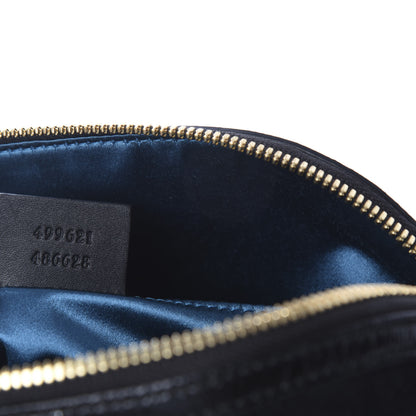 Gucci Suede Patent Web GG Small Ophidia Dome Shoulder Bag Black 7 of 13