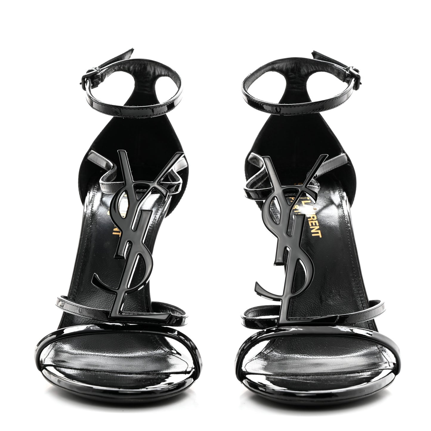 Patent Cassandra 100 Ankle Strap Sandals 38.5 Black
