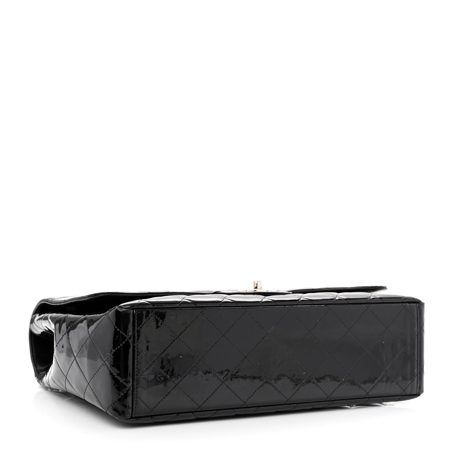 Chanel Patent Quilted Maxi Single Flap Black 4 of 13