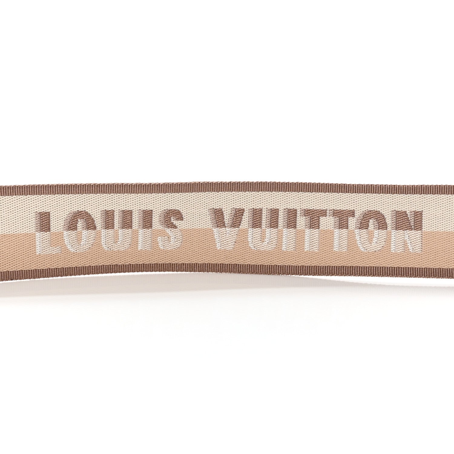 Louis Vuitton Jacquard Neverfull BB Shoulder Strap Beige Brown 3 of 5