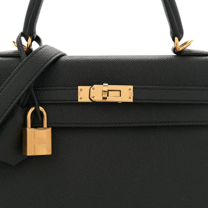 Hermes Epsom Kelly Sellier 25 Black 8 of 11
