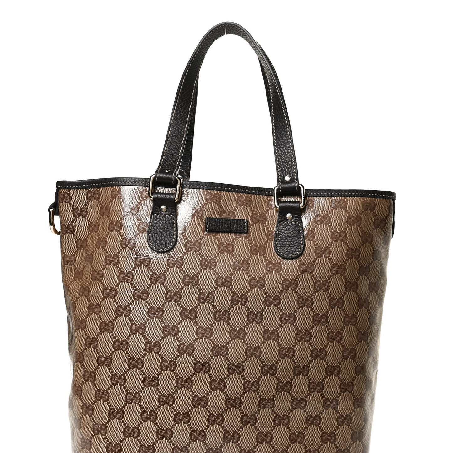 Crystal Monogram Joy Tote Dark Brown