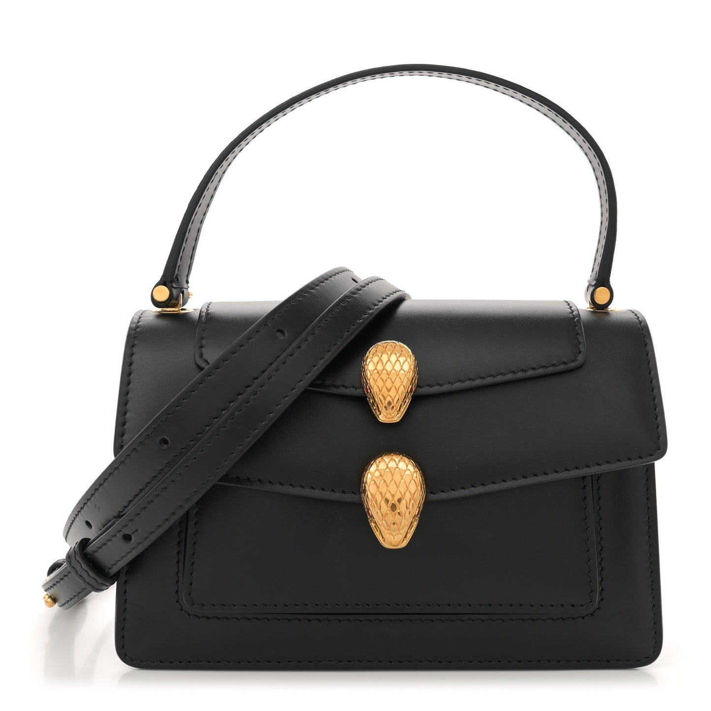 X ALEXANDER WANG Lambskin Serpenti Forever Belt Bag Black