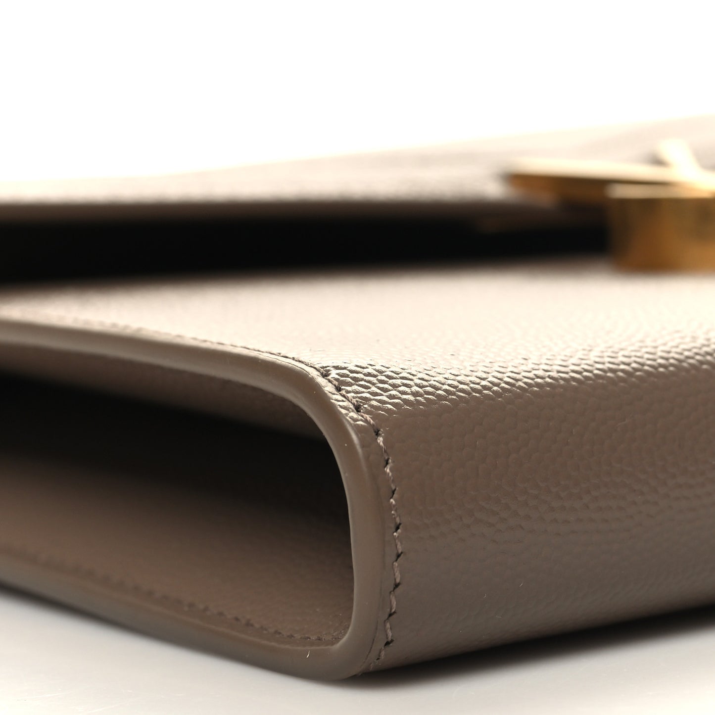 Grain De Poudre Monogram Cassandra Chain Wallet Dark Beige