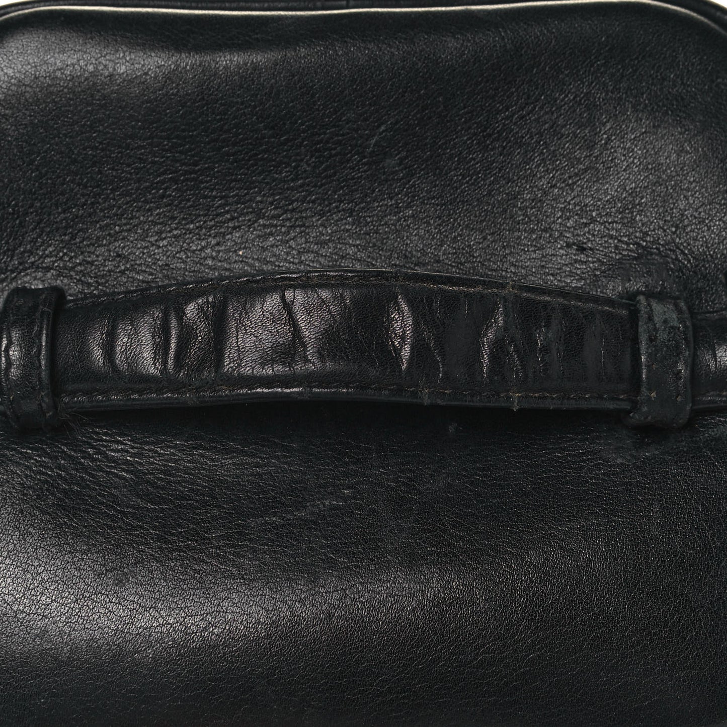 Calfskin Cosmetic Vanity Bag Black