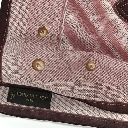 Louis Vuitton Cotton Monogram New Denim Square Scarf Cherry 3 of 4