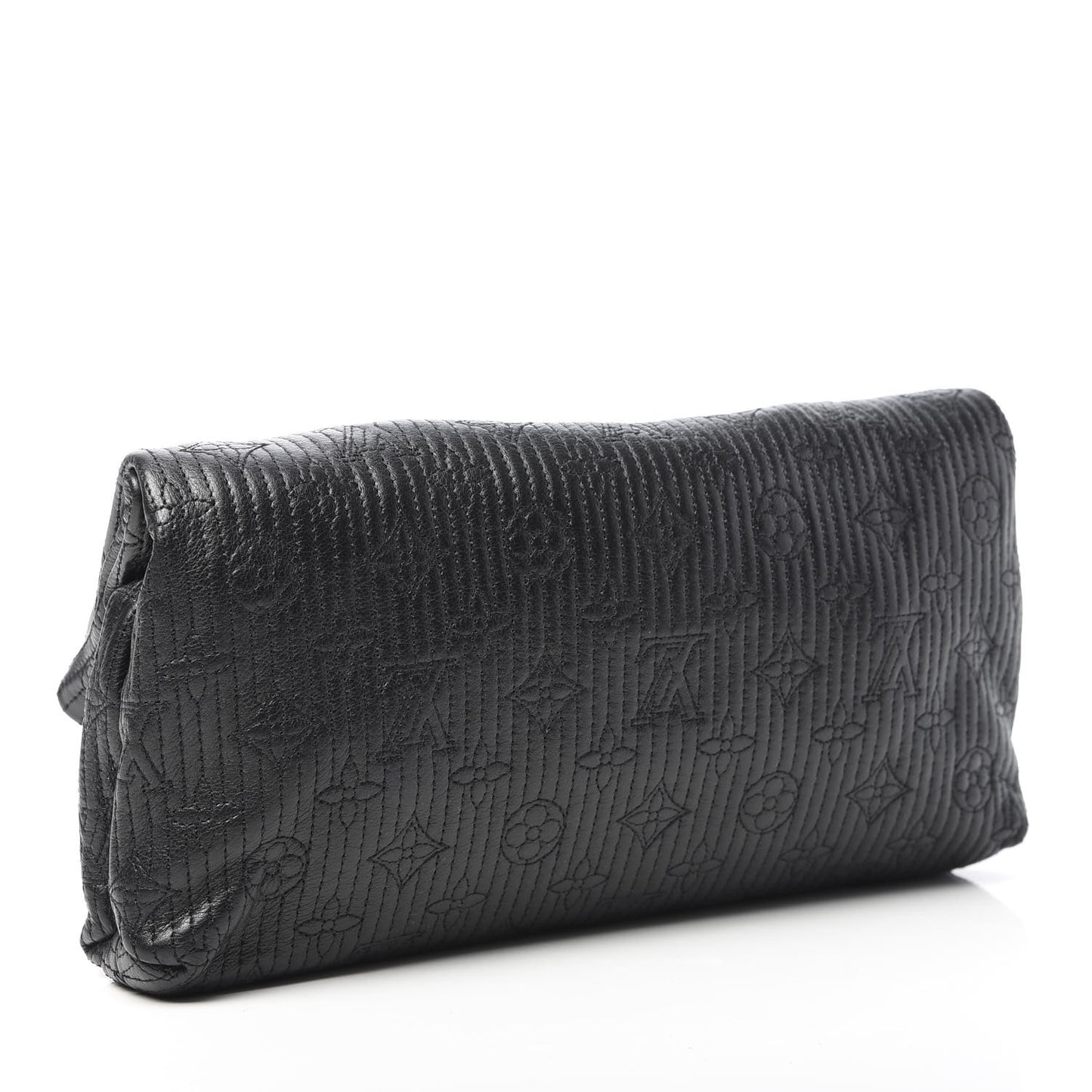 Calfskin Quilted Monogram Altair Clutch Black