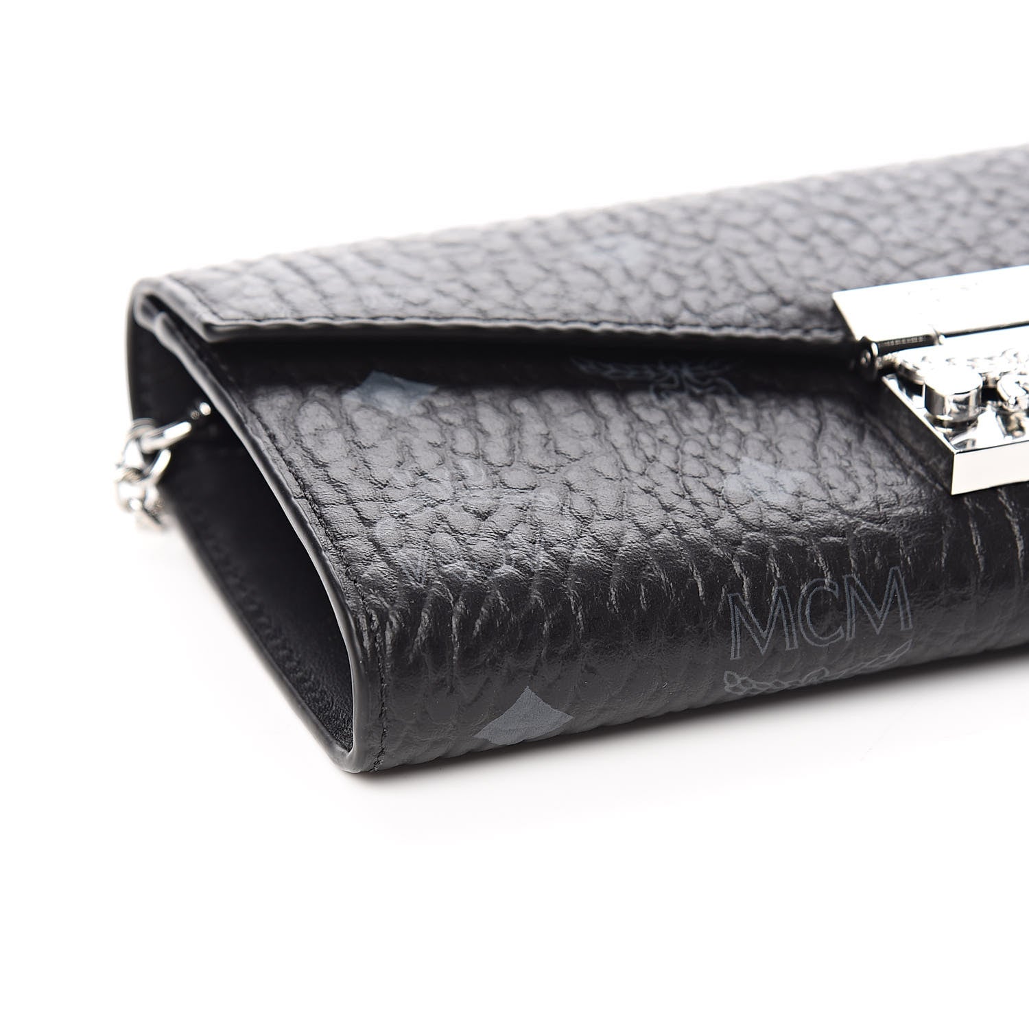 MCM Visetos Large Patricia Wallet On Chain Black 8 of 11