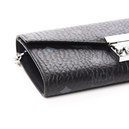 MCM Visetos Large Patricia Wallet On Chain Black 8 of 11