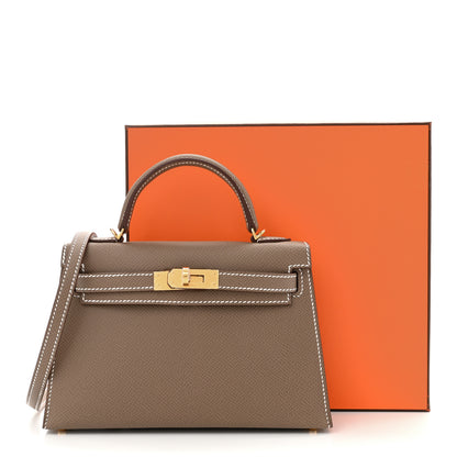 Hermes Epsom Mini Kelly Sellier 20 Etoupe 11 of 11