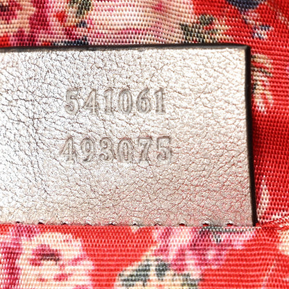 Gucci Laminated Nappa Trapuntata Small Zumi Shoulder Bag Rosso Marine Argento 7 of 10