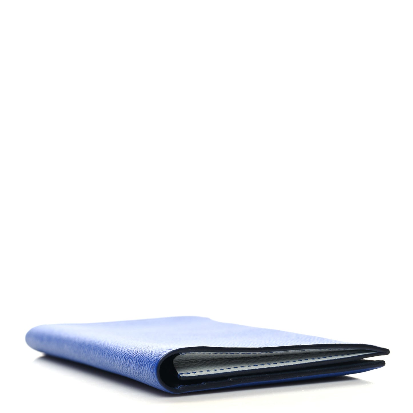 Epsom MC2 Fleming Checkbook Holder Wallet Bleu Electrique Gris Mouette