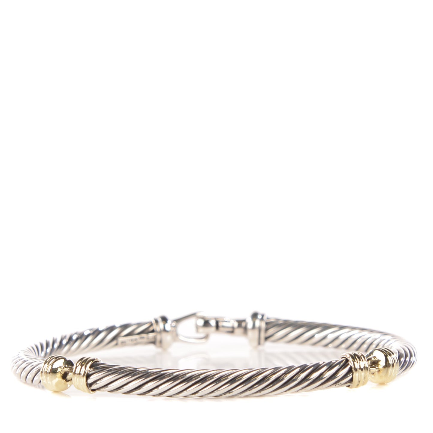 Sterling Silver 14k Gold Metro Cable Classics 5mm Bracelet
