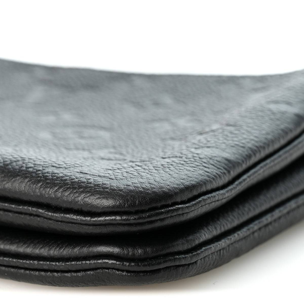 Empreinte Double Zip Pochette Black