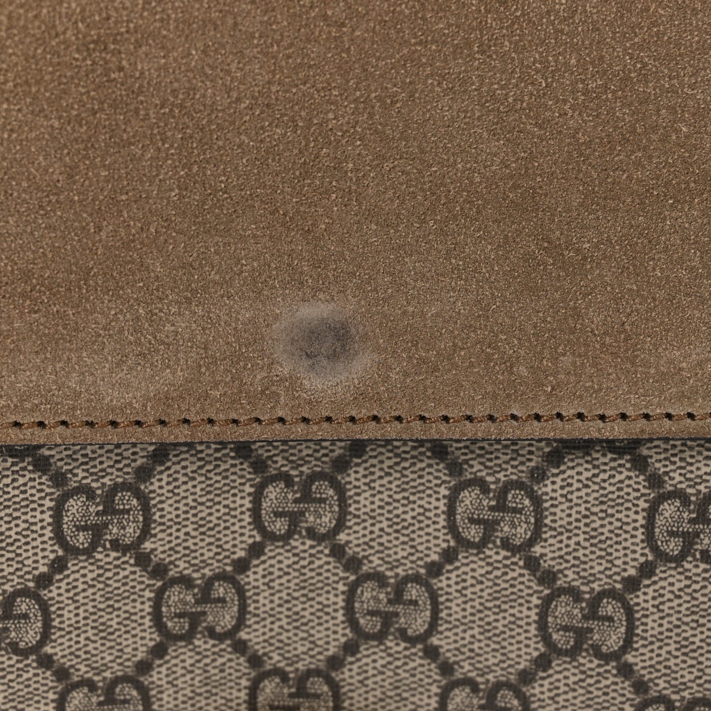 GG Supreme Monogram Medium Dionysus Shoulder Bag Taupe