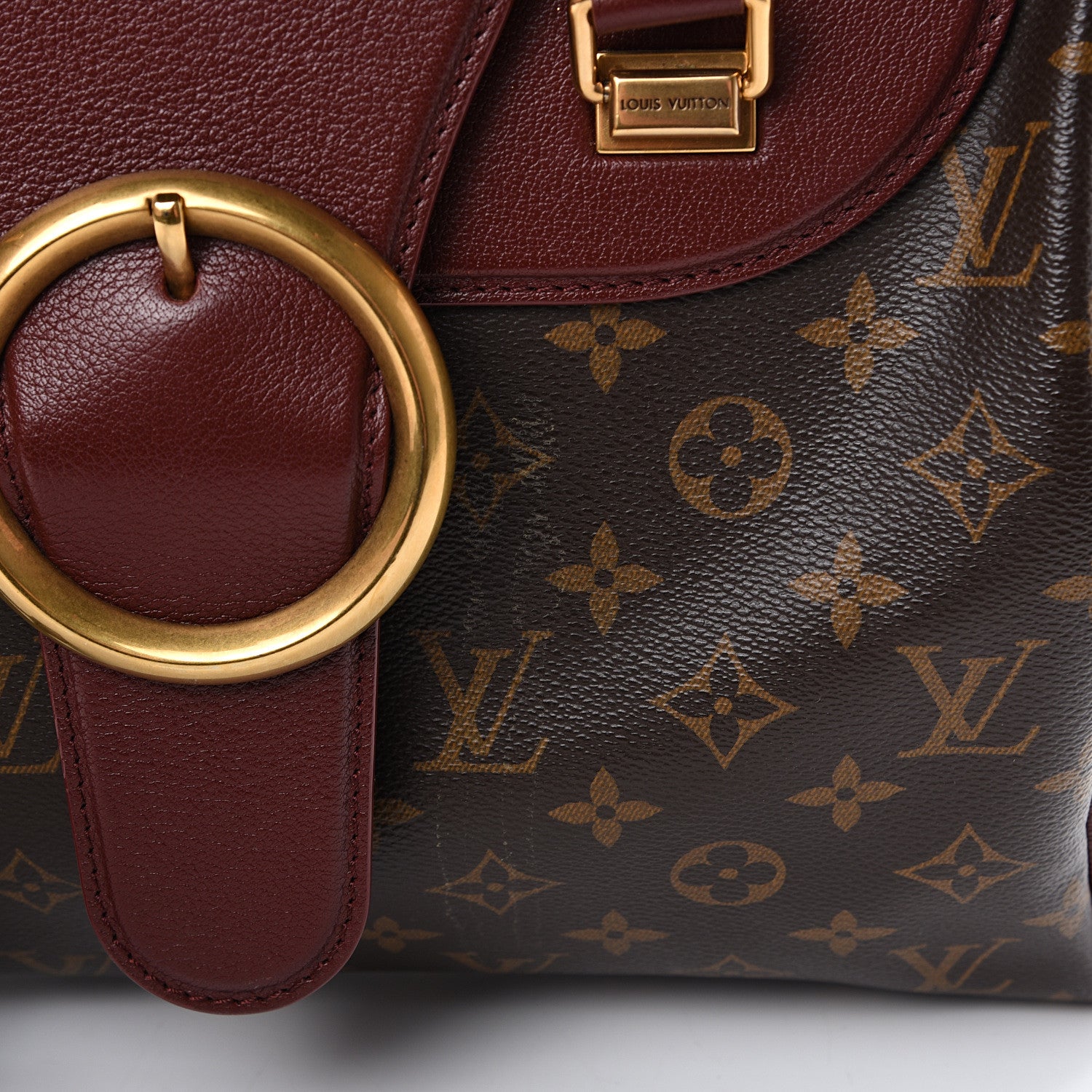 Louis Vuitton Monogram Golden Arrow Speedy Burgundy 15 of 17