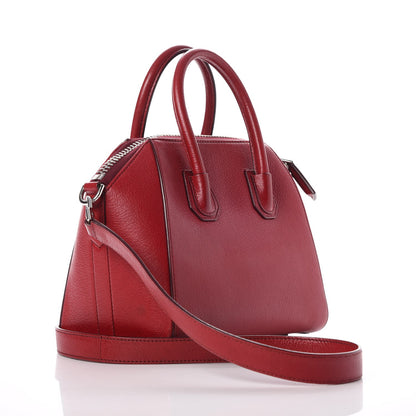 Givenchy Sugar Goatskin Mini Antigona Carmine 3 of 9