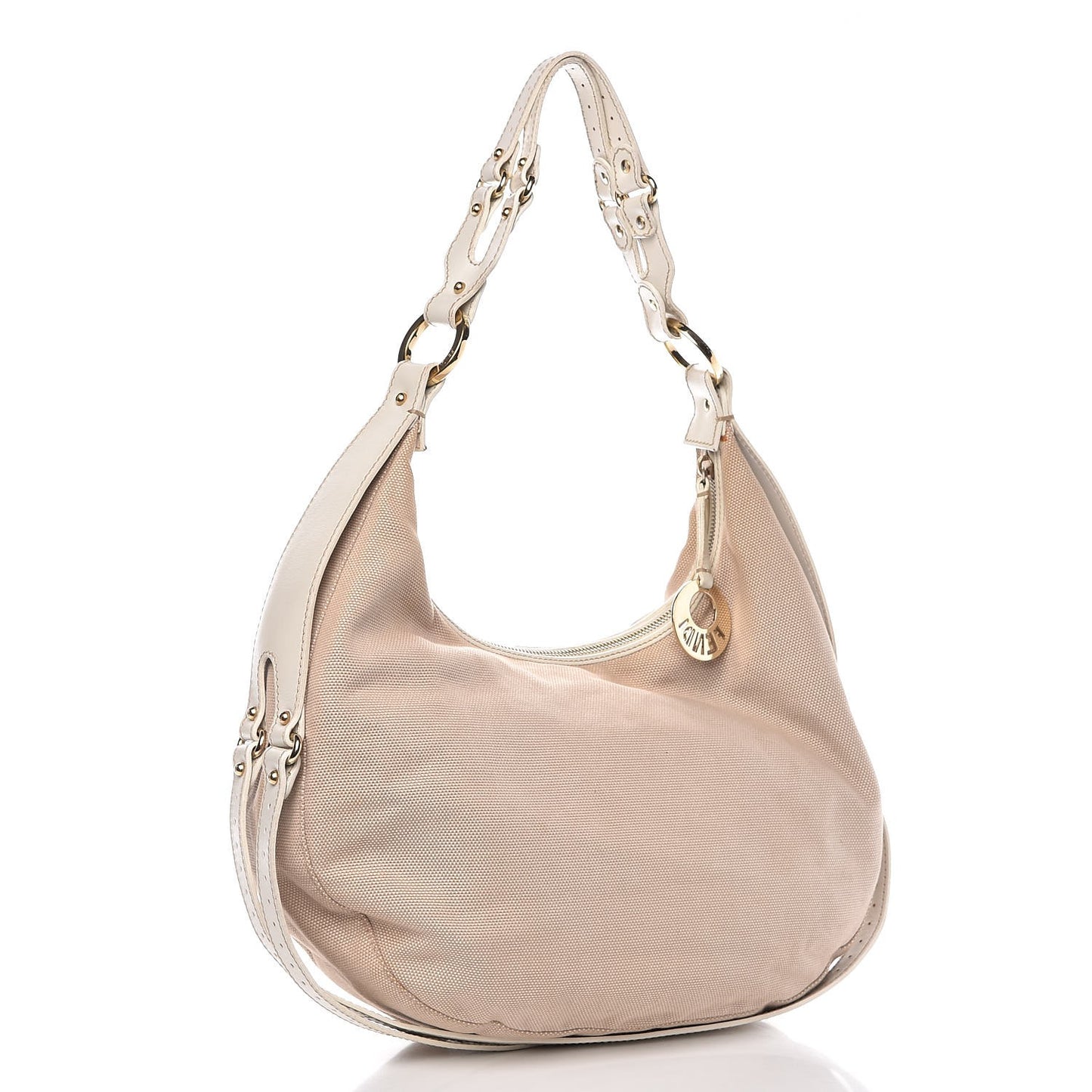 Canvas Knot Hobo Beige