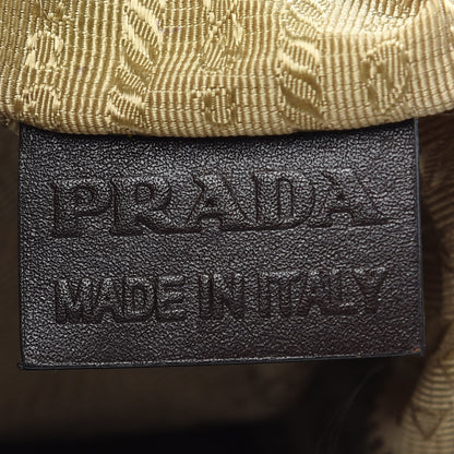 Prada Jacquard Logo Shoulder Bag Corda Bruciato 8 of 13