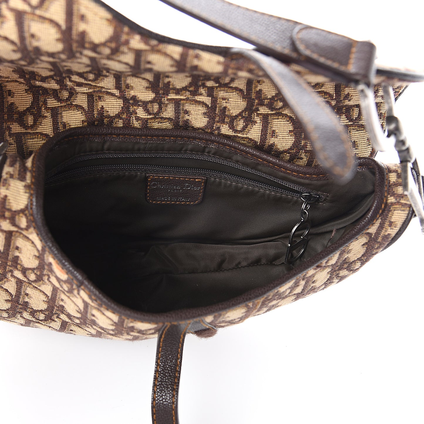 Monogram Saddle Bag Brown