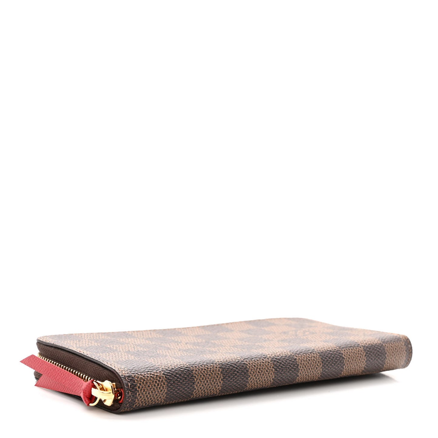 Damier Ebene Clemence Wallet Cherry