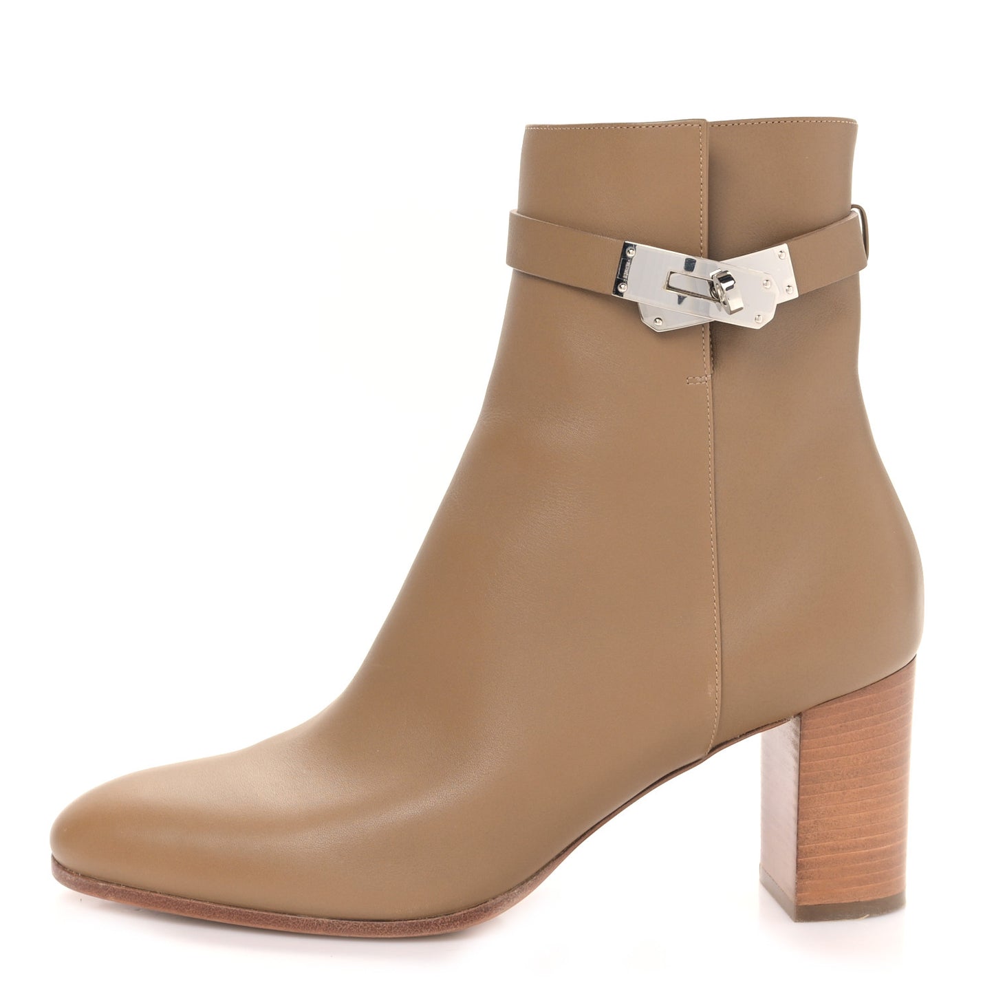 Calfskin Saint Germain Ankle Boots 40 Brun Fume