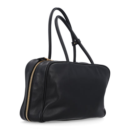 Miu Miu Soft Calf Softy Large Beau Top Handle Bag Black 2 of 8