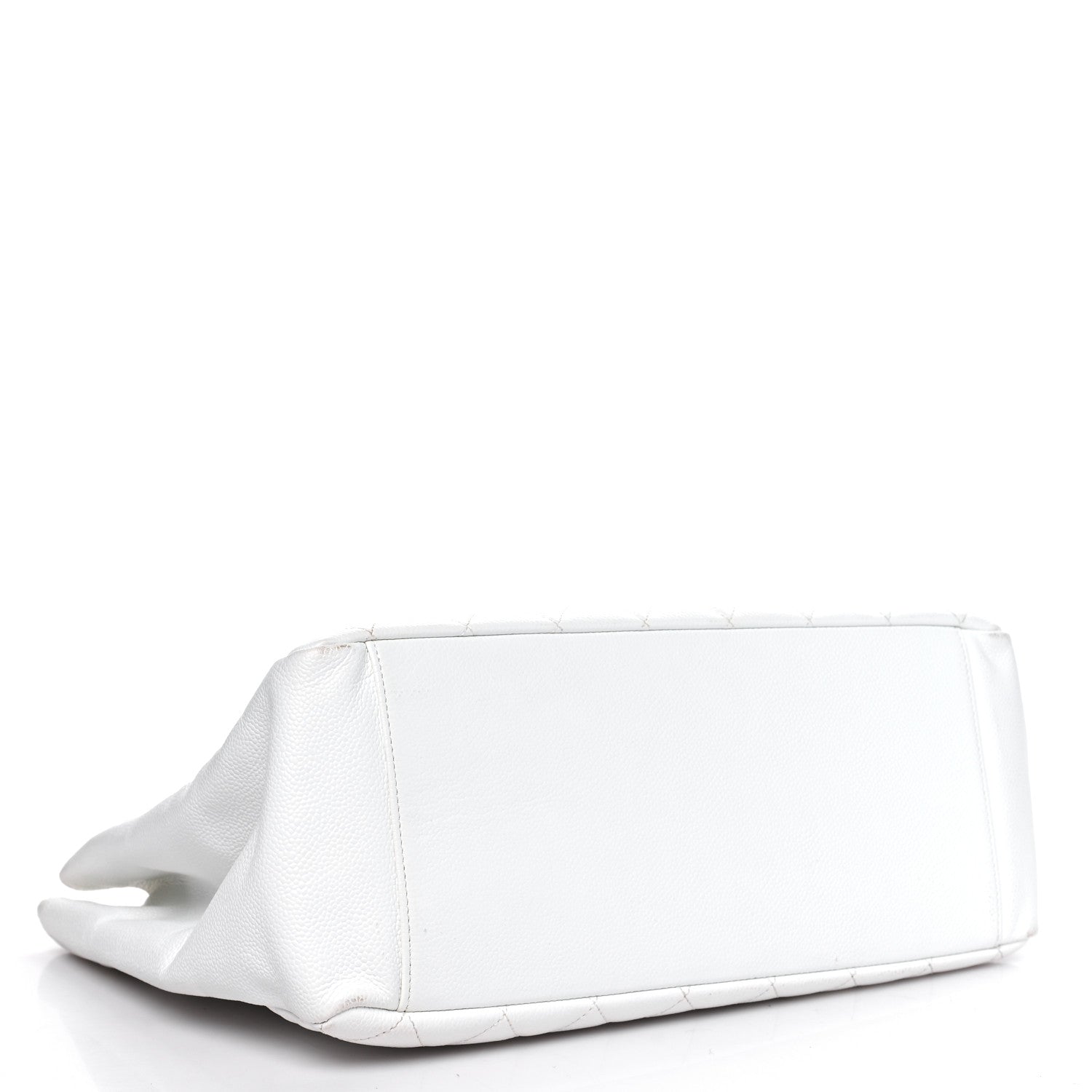 Chanel Caviar Quilted Grand Shopping Tote GST White 4 of 15