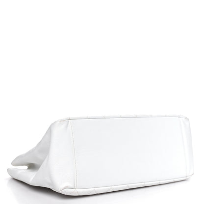 Chanel Caviar Quilted Grand Shopping Tote GST White 4 of 15