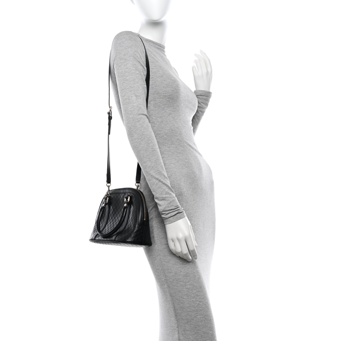 Microguccissima Mini Dome Bag Black