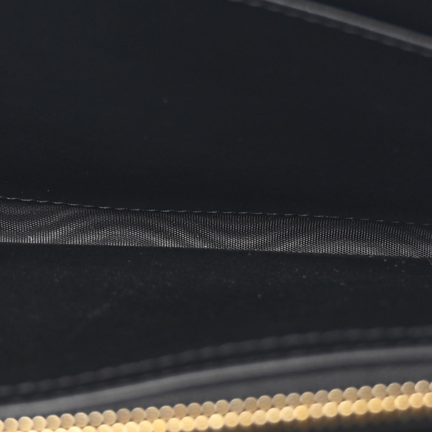Calfskin Crocodile Embossed Monogram Chain Wallet Black