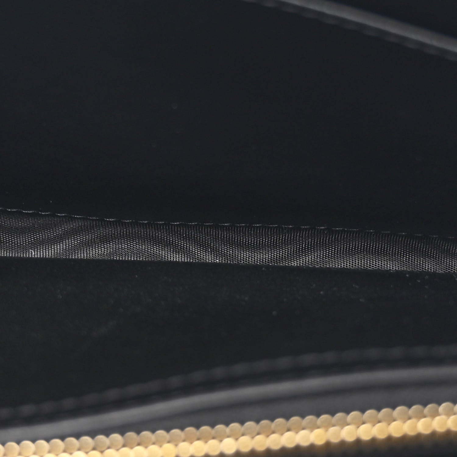Saint Laurent Calfskin Crocodile Embossed Monogram Chain Wallet Black 5 of 12