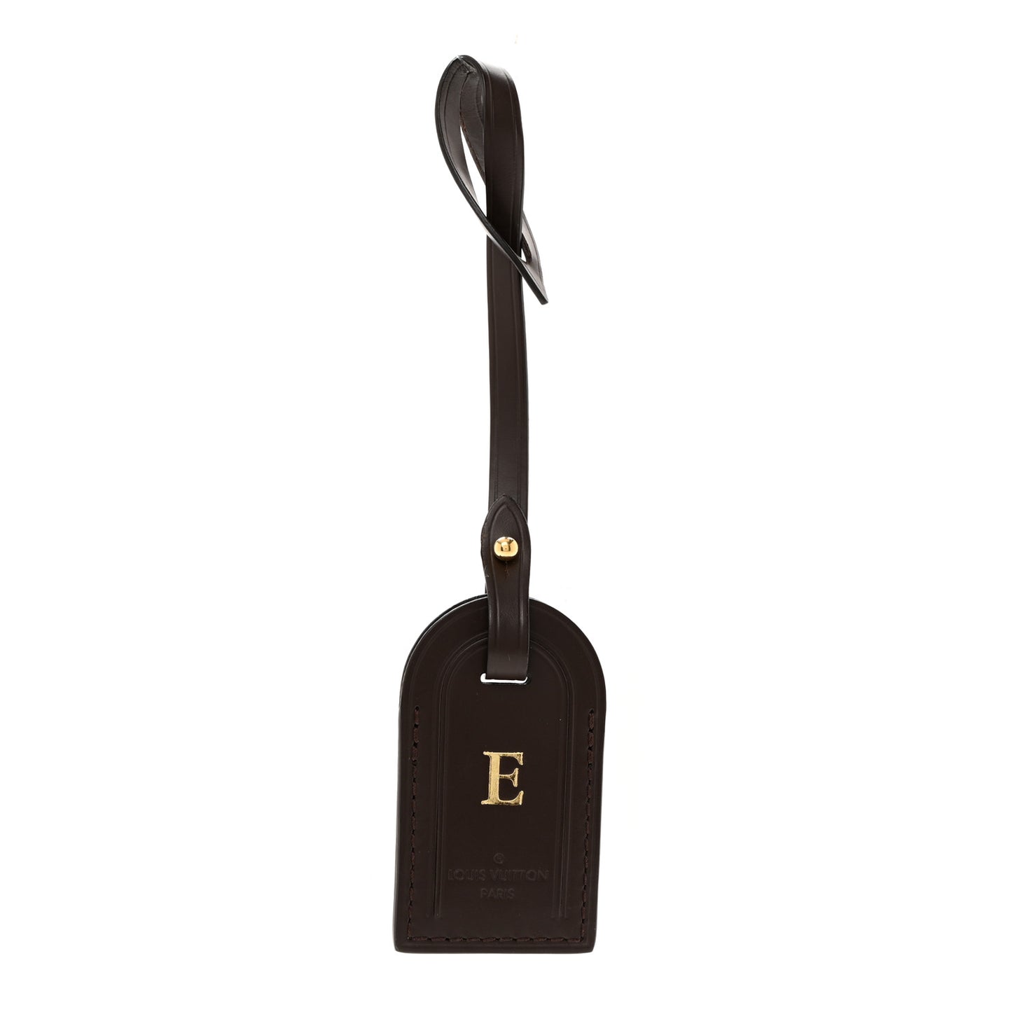Calfskin Luggage Tag Ebene