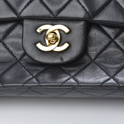 Chanel Lambskin Quilted Medium Double Flap Black 18 of 18